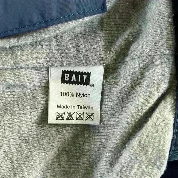 Bait Mountain Parka Windbreaker Jacket Blue Hooded Bill Gorpcore Streetwear Men - Picture 11 of 16